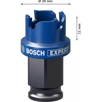 Elektrické nířadí Děrovka Bosch EXPERT Sheet Metal Dostupné varianty: Děrovka Bosch EXPERT Sheet Metal 20 mm