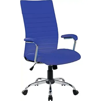 GRACE židle kancelářská, ekokůže tmavě modrá