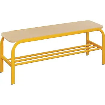 Zahradní lavice SLX 120 lavička šatní RAL 1028 - žlutá