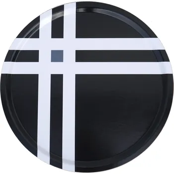 Born in Sweden, Servírovací tác Cross Thick 31 cm černý - Formadore