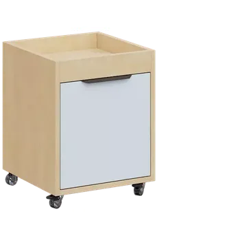 Zásuvkový kontejner AERO 50 kontejner pojízdný, 1-zásuvkový, zámek, platinově bílá/bříza světlá