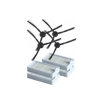 Sada příslušenství pro robotický vysavač HEPA filtry a kartáčky pro vysavač ZACO V5x sada 8ks