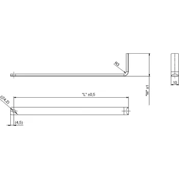 LEHMANN Tyč zámku 292 pro kartotéky vnitřní šířky 762 mm (LEHMANN Tyč zámku 292 pro kartotéky vnitřní šířky 762 mm)