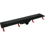 HOPA - Odtokový žlab STANDARDline BLACK - Rozměr A - 90, Varianta roštu - Medium OLPZLABST89BM