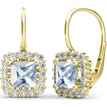 Náušnice Couple, Elegantní náušnice Clarissa, žluté zlato se zirkony, 585-66-3-0252.0Z00.0.00.001.08