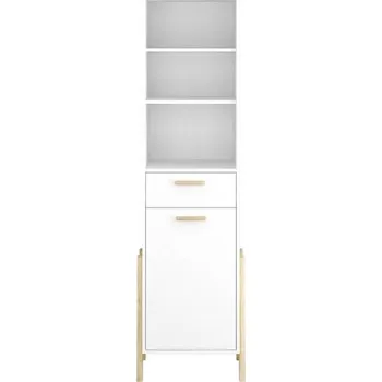 Knihovna BELLE otevřený regál 1d1s bílý