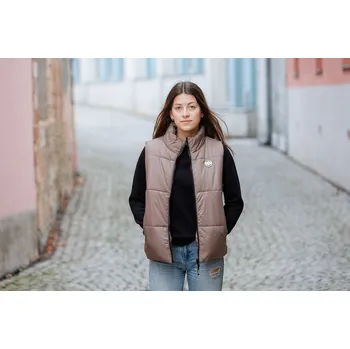 Dámská vesta PitBull West Coast - dámská zimní vesta ORILLA písková XL