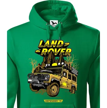 Pánská mikina Pánská mikina Land Rover Camel, Barva Zelená, Velikost 3XL, Canvas Pánská mikina Bezvatriko.cz 1845