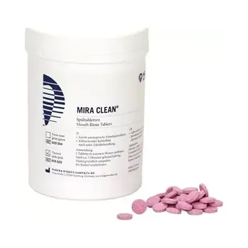 Ústní voda Mira Clean - ústní tablety růžové 1000ks