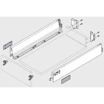 Nábytkové kování BLUM sada Antaro, zásuvka M 450mm/30kg, Blumotion/TOB, šedá (BLUM sada Antaro, zásuvka M 450mm/30kg, Blumotion/TOB, šedá)