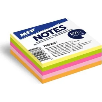 Samolepící bloček Bloček samolepící 50x50mm 250 listů mix