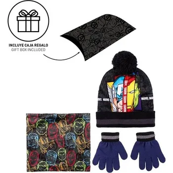 Pokrývka hlavy Avengers - čepice, nákrčník a rukavice