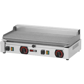 Kuchyňský gril Grilovací deska elektrická rýhovaná stolní 230 V | REDFOX - PD 2020 RB