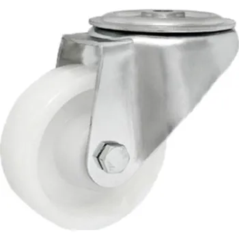 Pojezdové kolečko Plastové kolo 125 mm nerezová otočná vidlice ZABI
