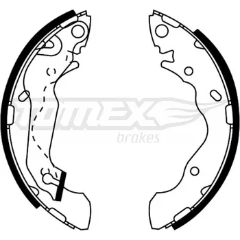 Brzdová čelist Sada brzdových čelistí TOMEX Brakes TX 22-05