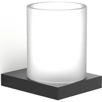 Držák na kartáček Decor Walther, Pohár na zubní kartáčky Contract nástěnný černý matný - Formadore