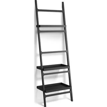 Věšák Decor Walther, Věšák na ručníky žebřík Stone s policemi černý matný - Formadore