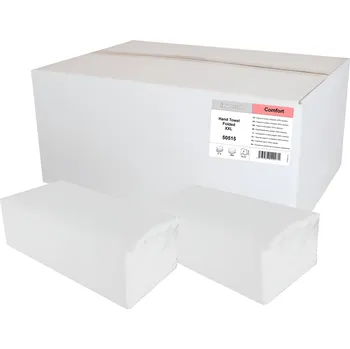 Papírový ručník INPOSAN Comfort ZZ XXL 4200ks, bílé, 2vrstvé, 100% celuloza