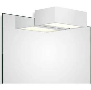 Nástěnné svítidlo Decor Walther, Světlo nad zrcadlo Box Clip On LED 2700K 15 cm bílé matné - Formadore