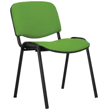 Jednací židle ANCONA N židle konferenční, kostra černá, látka zelená