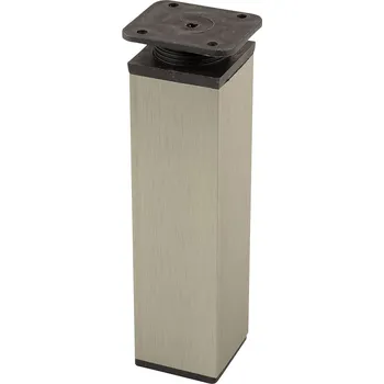 StrongLegs nábytková noha FA009 150Rmm imitace nerezi/černá plast (StrongLegs nábytková noha FA009 150Rmm imitace nerezi/černá plast)