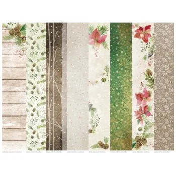 Výtvarná sada Galeria Papieru scrapbooking papír Kouzlo Vánoc sada 200g, 8ks