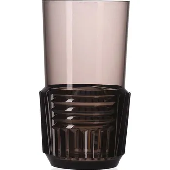 Sklenice Kartell, Skleněný pohár Trama 15 cm kouřový - Formadore