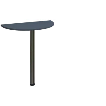 Stolová podnož EJD 2 - 70 přístavba jednací, kovová podnož chrom, síla desky 25 mm, široká 700 mm, antracit