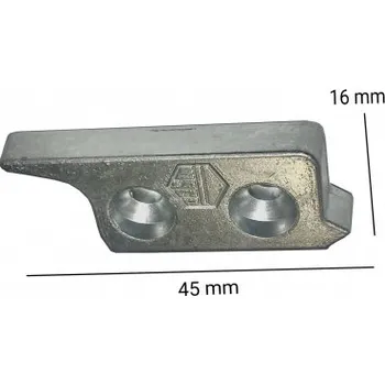 Příslušenství k oknu MACO protikus pravý polohovací pojistky Eurofalz 18 hladký