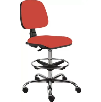 Jídelní židle ELLA - V židle provozní, kříž chrom, látka SUE S 1447 - látka lososová