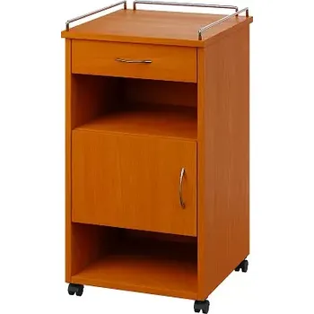 Noční stolek NSL - 16 KO stolek noční k lůžku, levostranný, třešeň šumavská