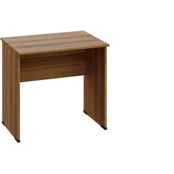 Psací stůl EPL 16 - 8 stůl kancelářský, dřevěná podnož, deska 18 mm, široký 800 mm, ořech světlý