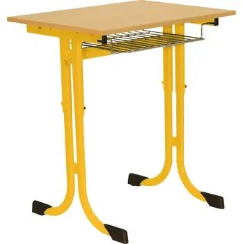 Zahradní lavice ARTUR 1, lavice 1-místná, velikost 3 - 7, koš RAL 1028 - žlutá