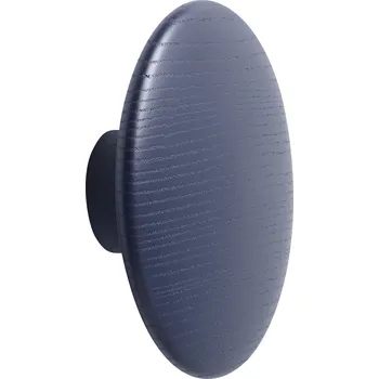 Věšák Muuto, Háček na zeď Dots Wood 9 cm tmavomodrý - Formadore