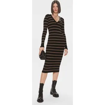 Dámské šaty Liu Jo Úpletové šaty MF3003 MS99E Černá Slim Fit XS