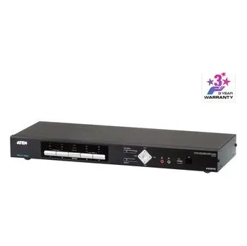 KVM přepínač ATEN 4-port 4K HDMI KVMP USB přepínač, usb hub, audio, PIP, RS232, DO