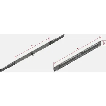 Nábytkové kování POETTKER Výsuv B-SB/1350.4/2x500 (POETTKER Výsuv B-SB/1350.4/2x500)