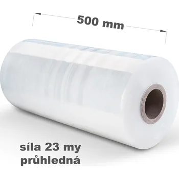 Obalový materiál Stretch fólie průtažná strojní 50 cm 23 my 1 kg