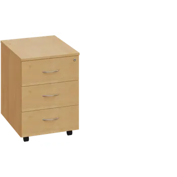 Zásuvkový kontejner EKC 1 - 00 kontejner pojízdný, 3-zásuvkový, deska 18 mm, centrální zámek, javor horský