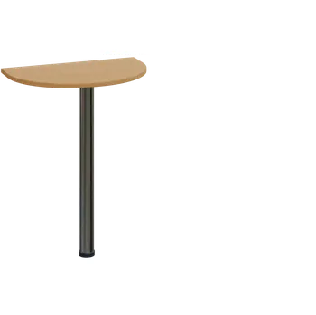 Stolová podnož EJD 2 - 60 přístavba jednací, kovová podnož chrom, síla desky 25 mm, široká 600 mm, buk Royal