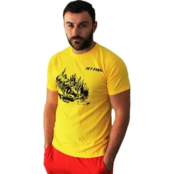 Rybářské oblečení Triko Jet Fish Kapr Žluté Velikost M