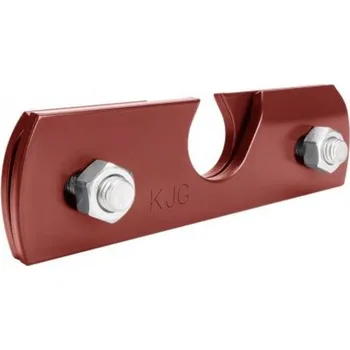 svorka (držák) na falcovanou krytinu hliníková ocelově červená jednoděrová