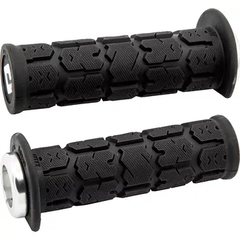 grip Gripy s lock-on grip systémem pro ATV/PWC ODI GRIPS ROGUE barva černá/stříbrná, délka 12,5 cm (5")
