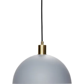 Hübsch, Závěsná lampa Hübsch zaoblené stínidlo světlý šedá - Formadore