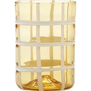 Sklenice Zafferano, Skleněný pohár Twiddle 350 ml jantar - Formadore