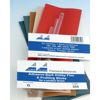 Plastikový model Sada samolepících brusných papírů a tvarových násadek
