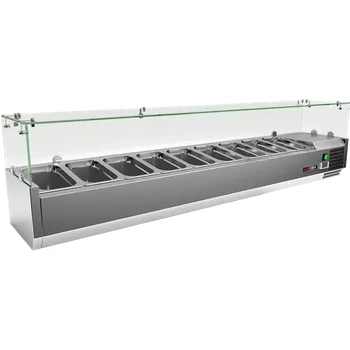 Vitrína chladicí pultová 8 x GN 1/4 | REDFOX - MCH 4180