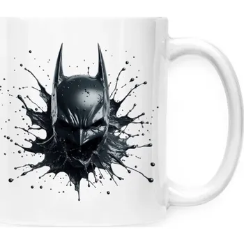 Hrnek malý bílý s potiskem Rozprskaný Batman