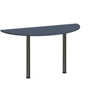 Stolová podnož EJC 2 - 140 přístavba jednací, kovová podnož chrom, síla desky 25 mm, široká 1400 mm, antracit