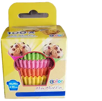 Nádobí Košíček cukrářský BAREVNÝ pr.35 x 20 (100 ks) (Balení: 100 ks)